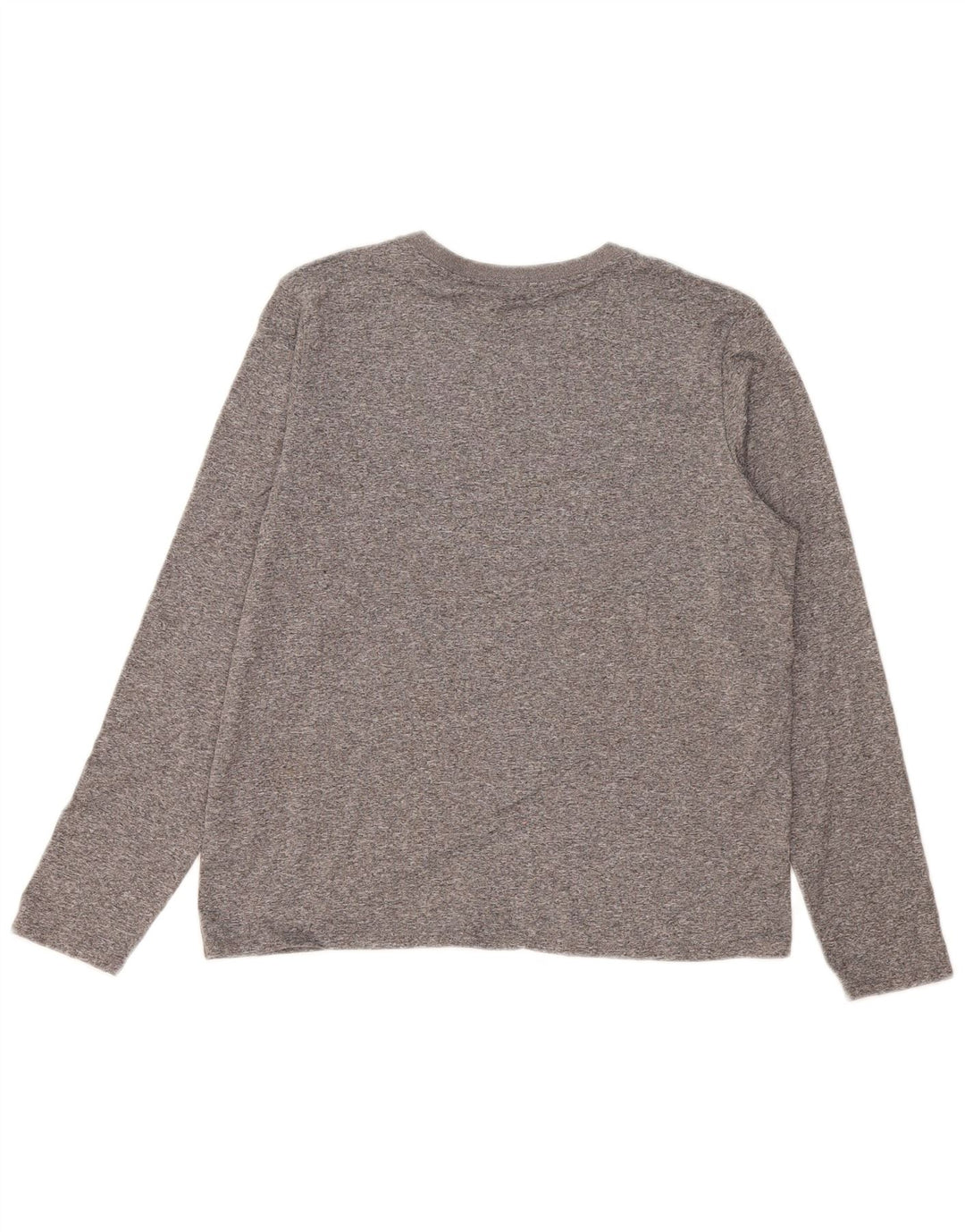 NIKE Dame Dri Fit Grafisk Top Langærmet UK 14 Medium Grå Flecked
