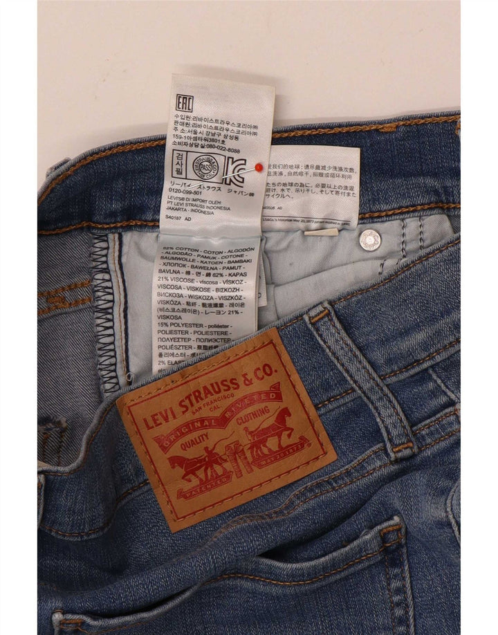 Levi's Kvinder Mile High Slim Jeans W29 L27 Blå Bomuld