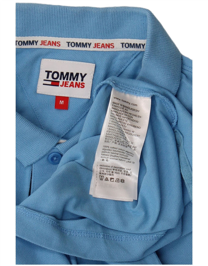 Tommy Hilfiger Herre poloshirt Medium Blue Bomuld