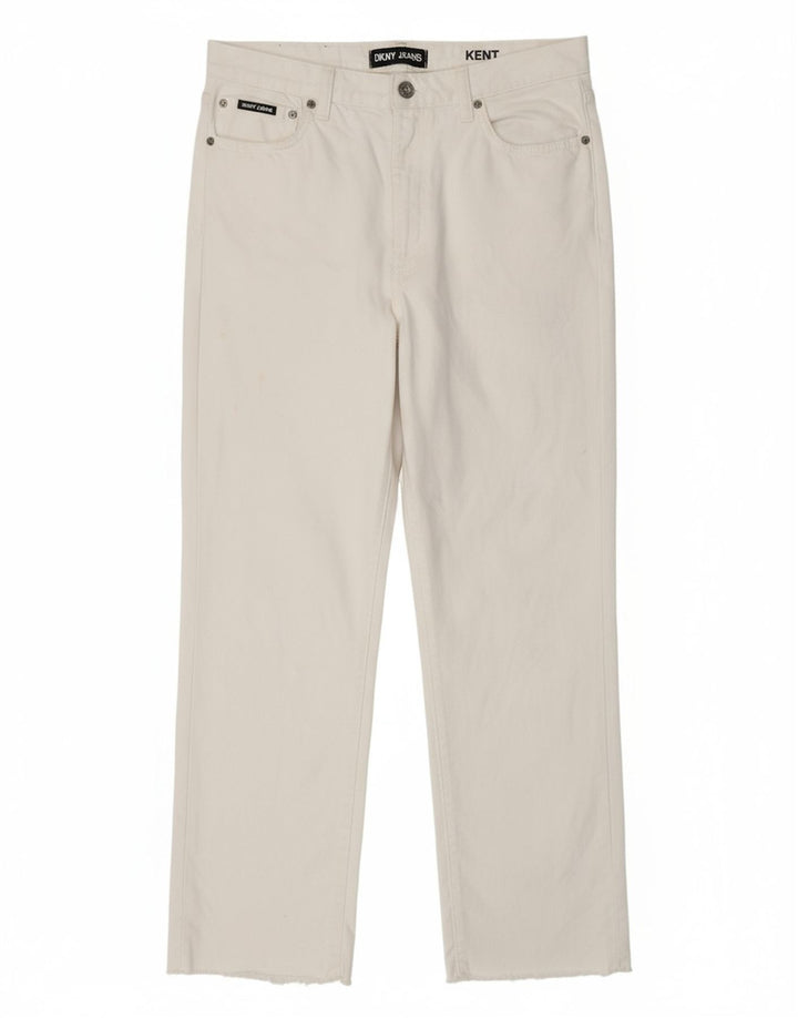 DKNY Mens Kent Straight Jeans W29 L29 White Cotton
