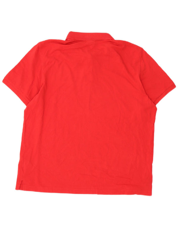 Lotto Herre Regular Fit Polo Shirt XL Rød Bomuld Sports