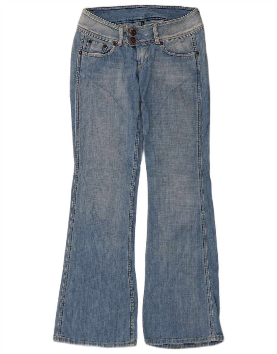 PEPE Jeans Dame Flared Jeans W26 L30 Blå Bomuld