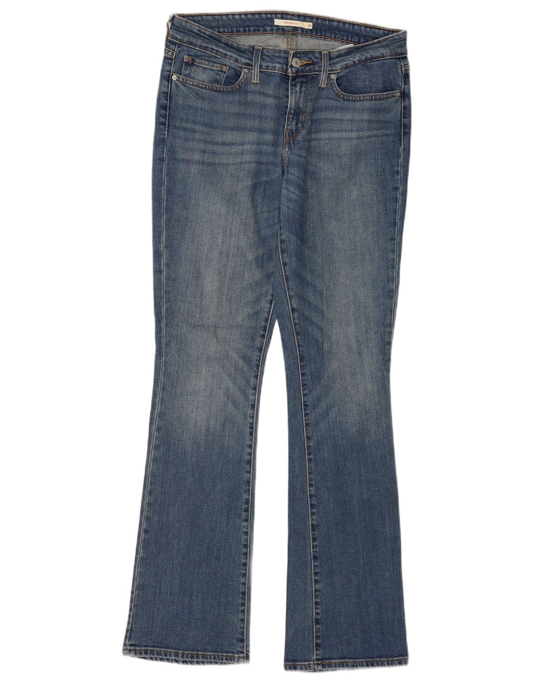 Levi's Dame 715 Bootcut Jeans W29 L32 Blå Bomuld