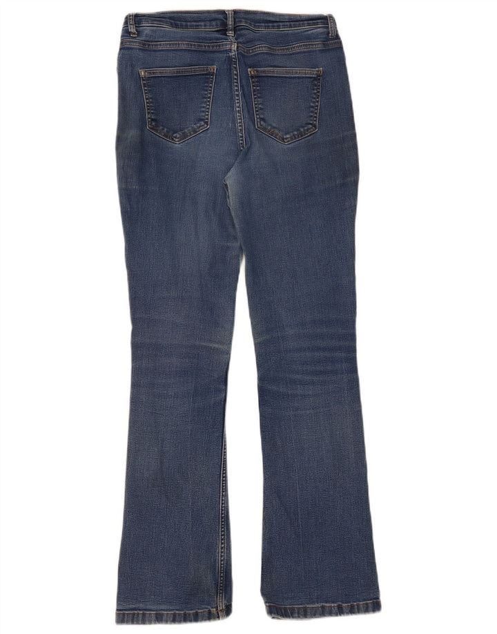 MARKS & SPENCER Dame Regular Fit Bootcut Jeans UK 10 Small W30 L30 Blue