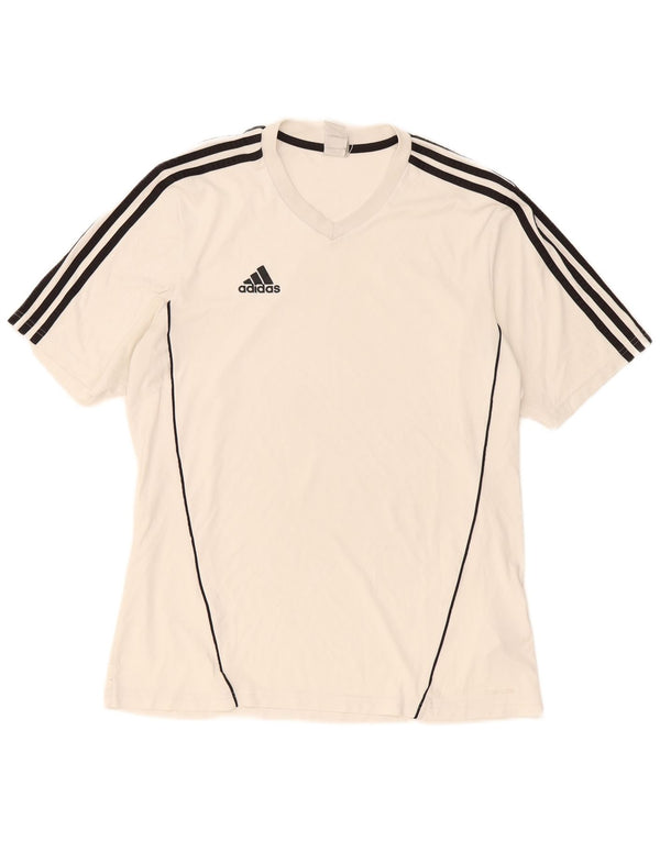 Adidas Herre Climalite T-Shirt Top Stor Hvid Polyester