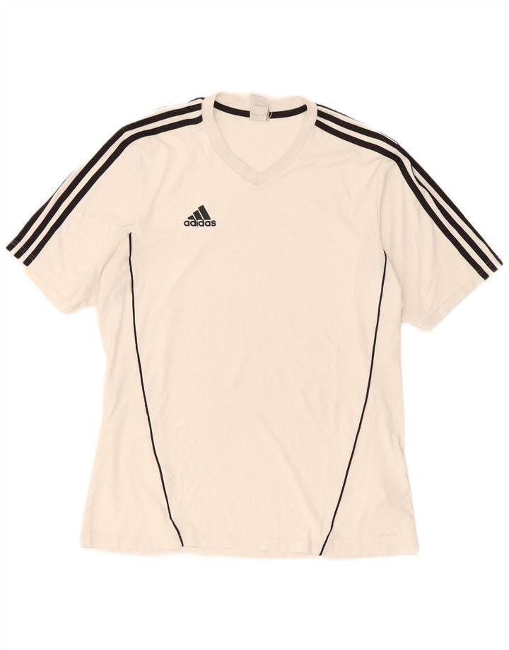 Adidas Herre Climalite T-Shirt Top Stor Hvid Polyester