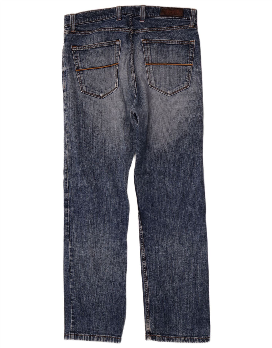 Marks & Spencer Herre Regular Straight Jeans W34 L29 Blå Bomuld