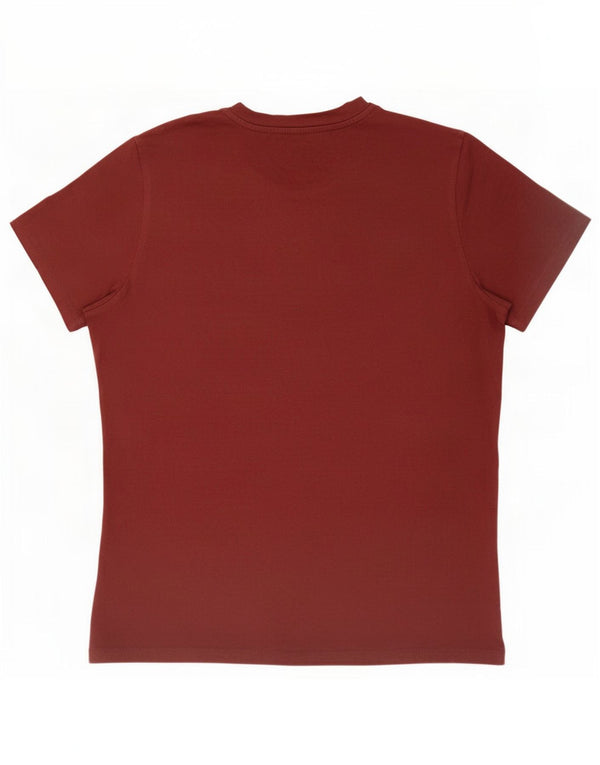 Jack & Jones Herre grafisk T-shirt Top Medium Rød Colourblock Bomuld