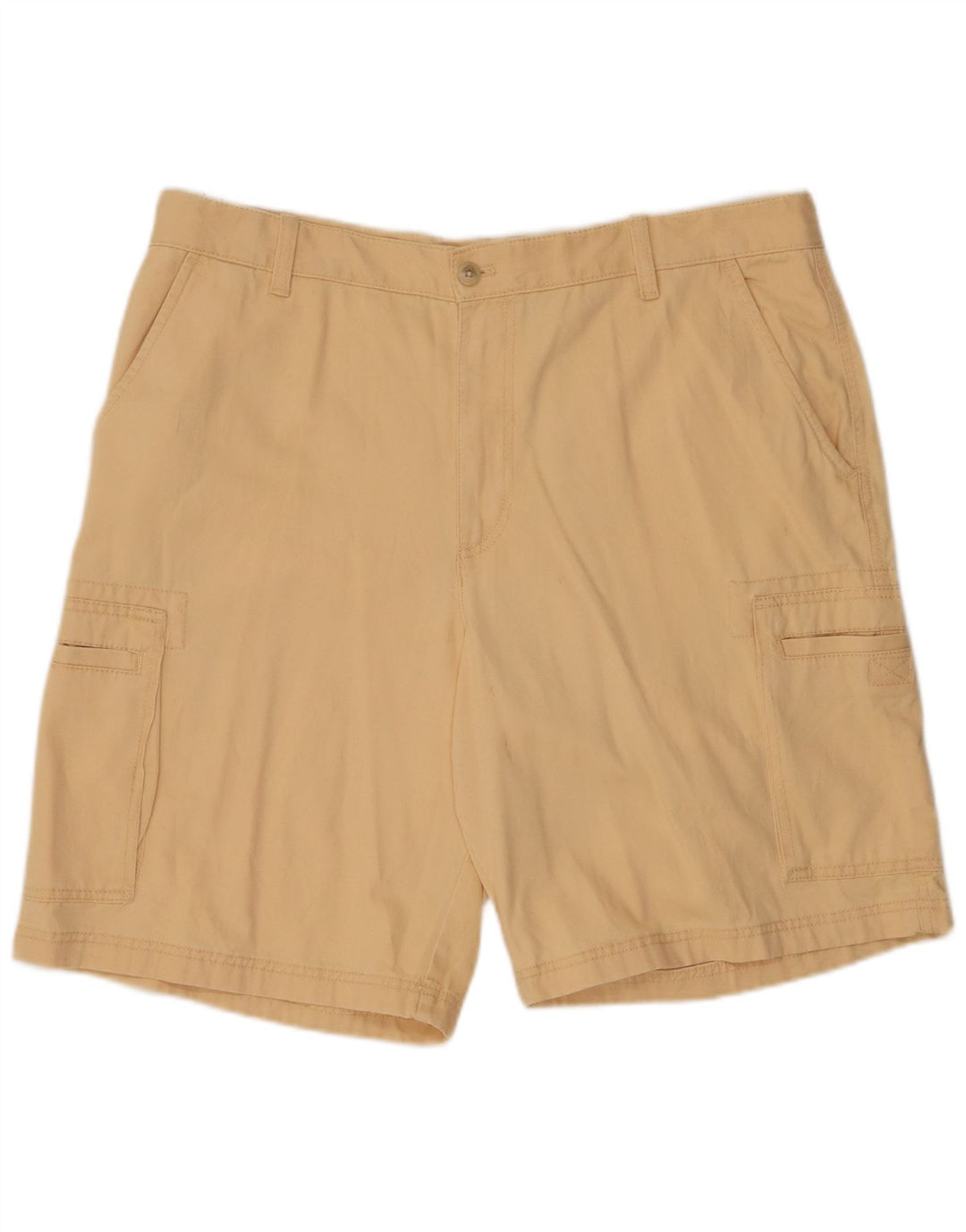 IZOD Herre Cargo Shorts W38 XL Beige Bomuld