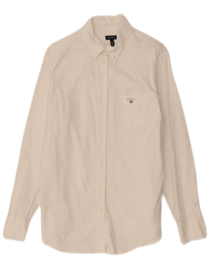Gant Dameskjorte UK 20 2XL Hvid Bomuld