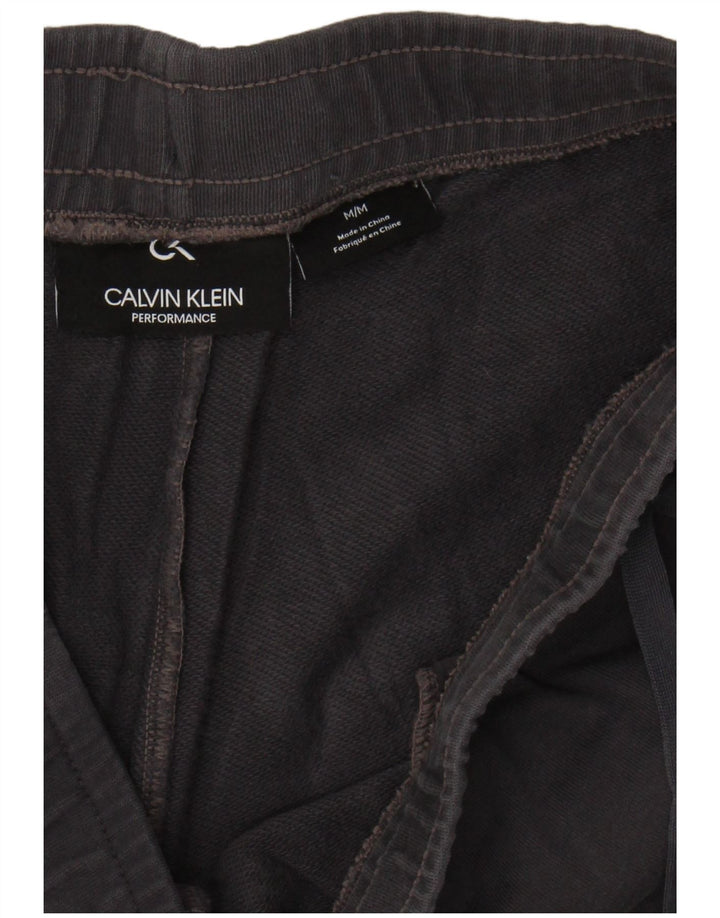 CALVIN KLEIN Mens Performance Tracksuit Trousers Joggers Medium  Grey