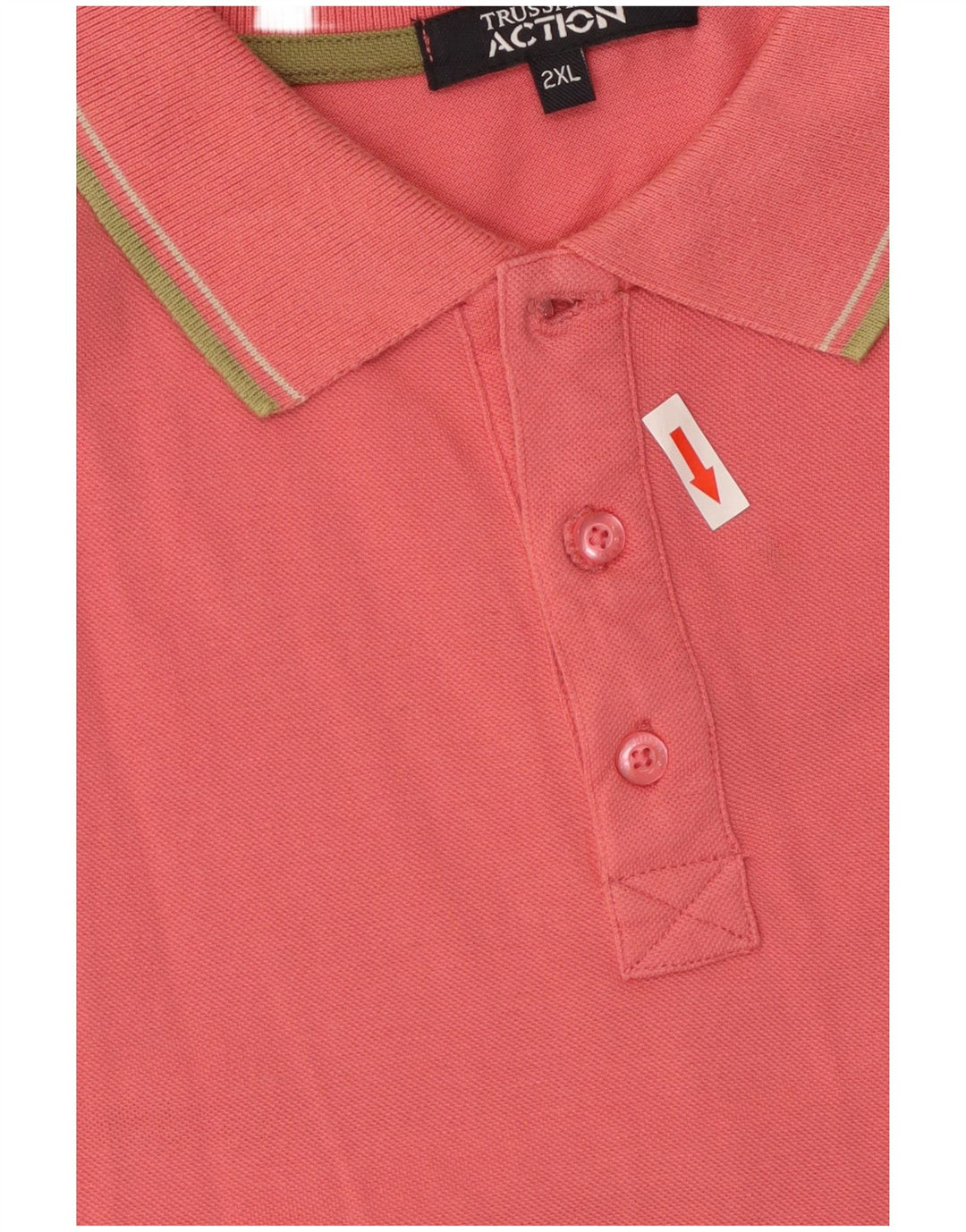 Trussardi herre poloshirt 2XL Pink bomuld