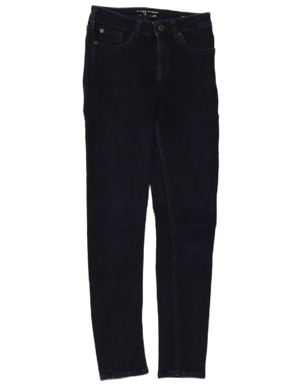 Jack Wills Womens Super Skinny Jeans W24 L27 Blue Cotton