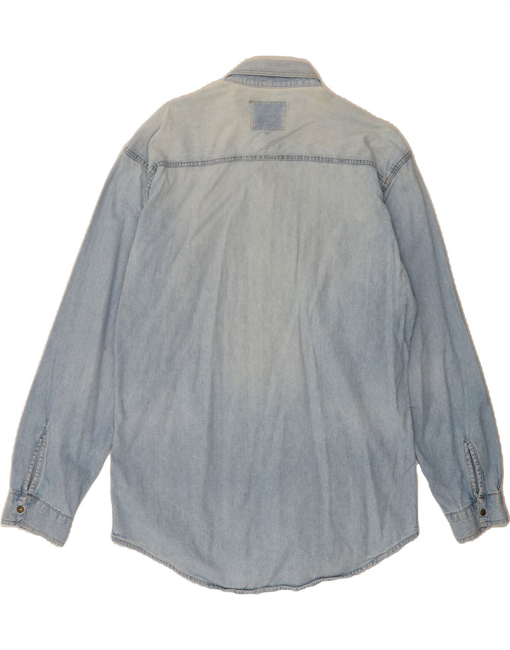 CARRERA Mens Denim Shirt Large Blue Cotton Vintage Carrera and Second-Hand Carrera from Messina Hembry 