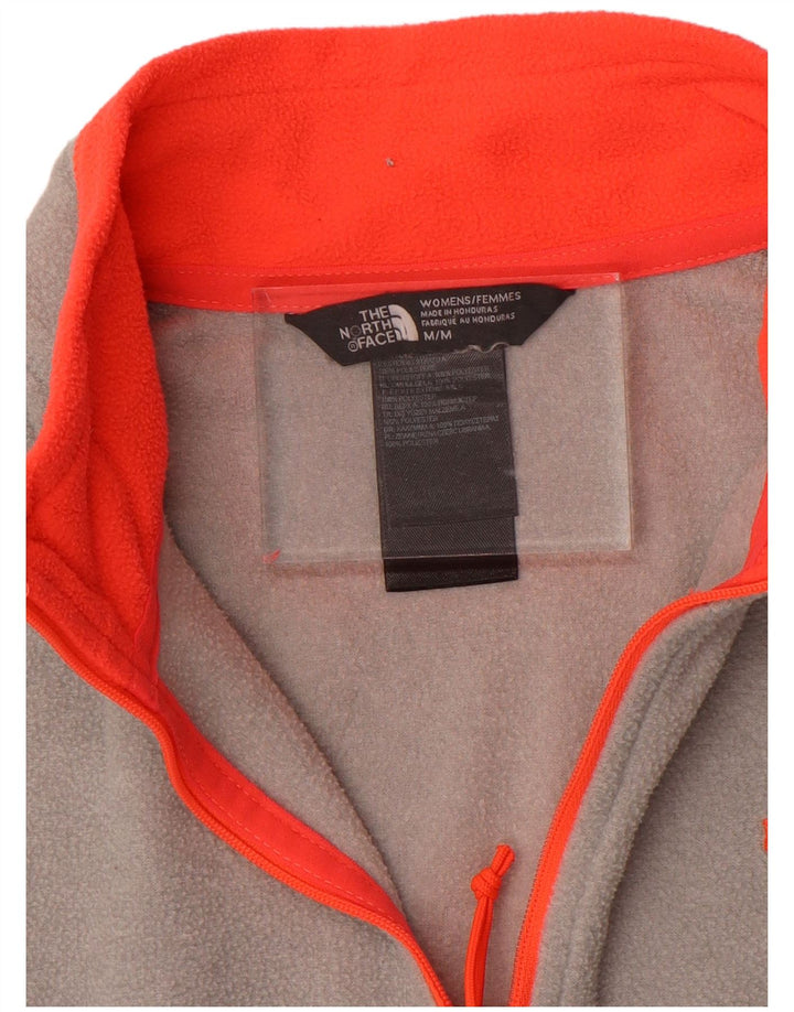 THE NORTH FACE Fleecetrøje med lynlås til kvinder UK 14 Medium Grey Polyester