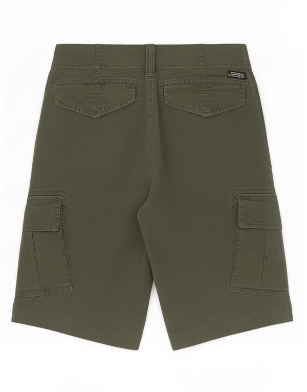 Superdry Mens Cargo Shorts W30 Medium Green Cotton
