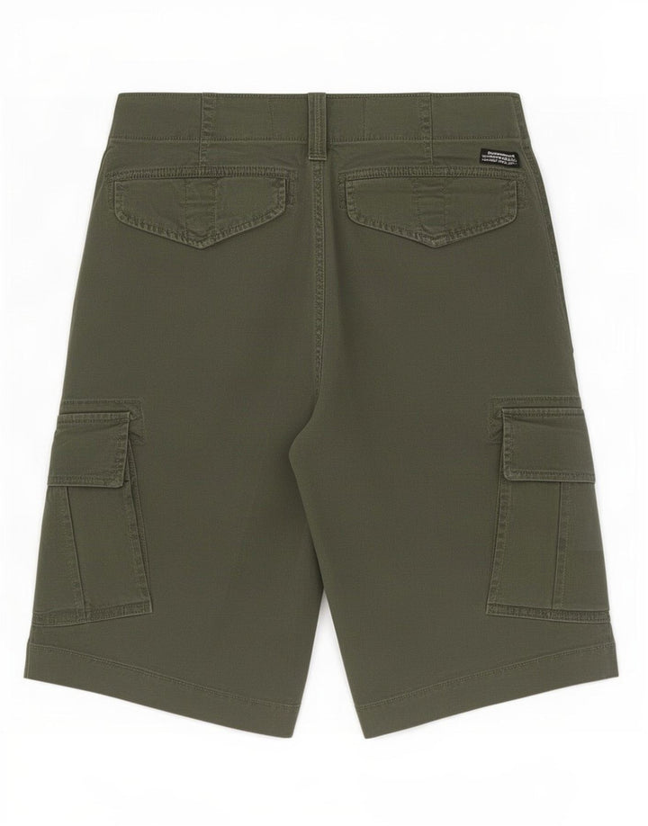 Superdry Cargo Shorts til mænd W30 mellemgrøn bomuld