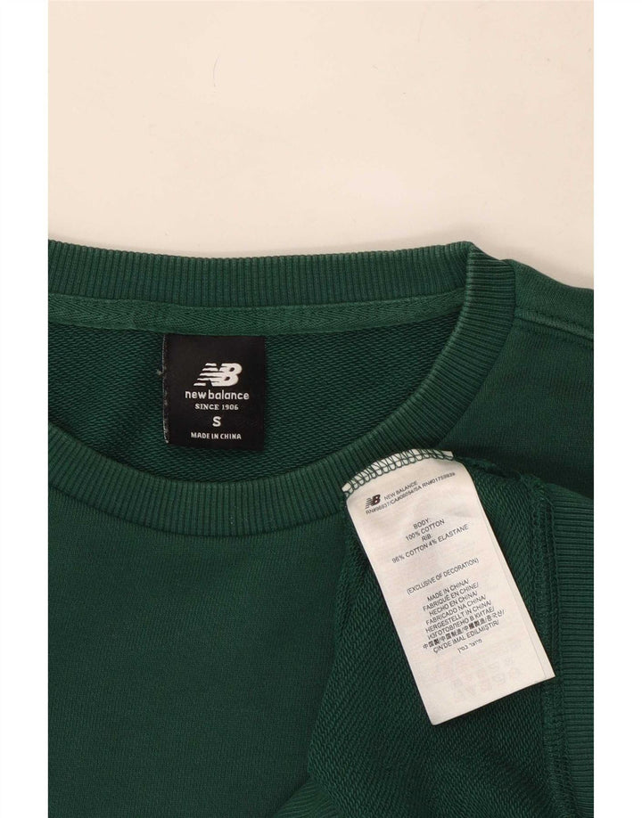 New Balance Herre Sweatshirt Jumper lille grøn bomuld