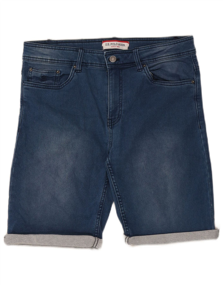U.S. Polo Assn. Herre Regular Fit denimshorts W32 Medium Blue Polyester