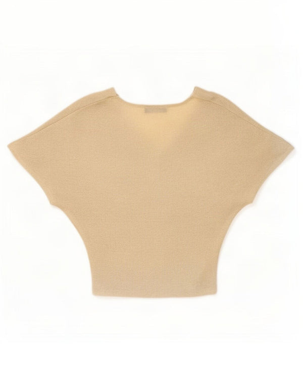 Marks & Spencer Damebluse Top UK 8 Small Gold Viscose
