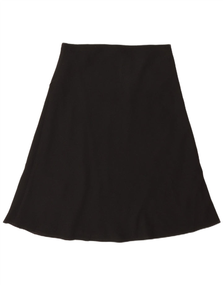 Marks & Spencer A-line nederdel til kvinder UK 14 Large W32 Black Polyester
