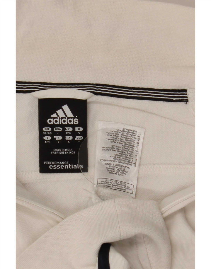 Adidas Træningsdragt til mænd Topjakke UK 38/40 Medium hvid bomuld