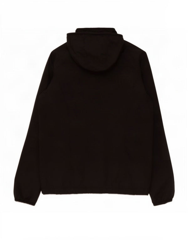 Marks & Spencer Womens Hooded Tracksuit Top Jacket UK 10 Small Black