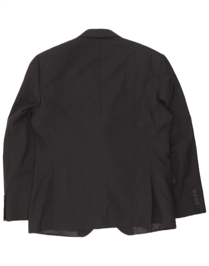 Marks & Spencer Herre Short 2 Button Blazer Jacket UK 40 Medium Black