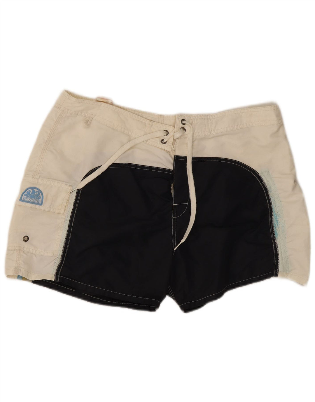 Sundek Badeshorts til mænd Large White Colourblock Nylon