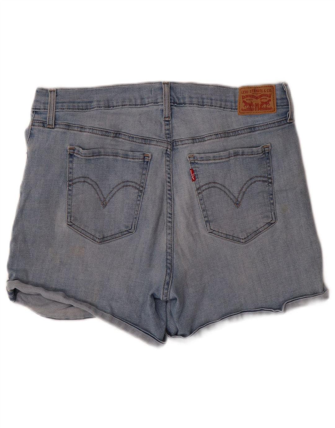 LEVI'S denimshorts til kvinder W32 Stor blå bomuld