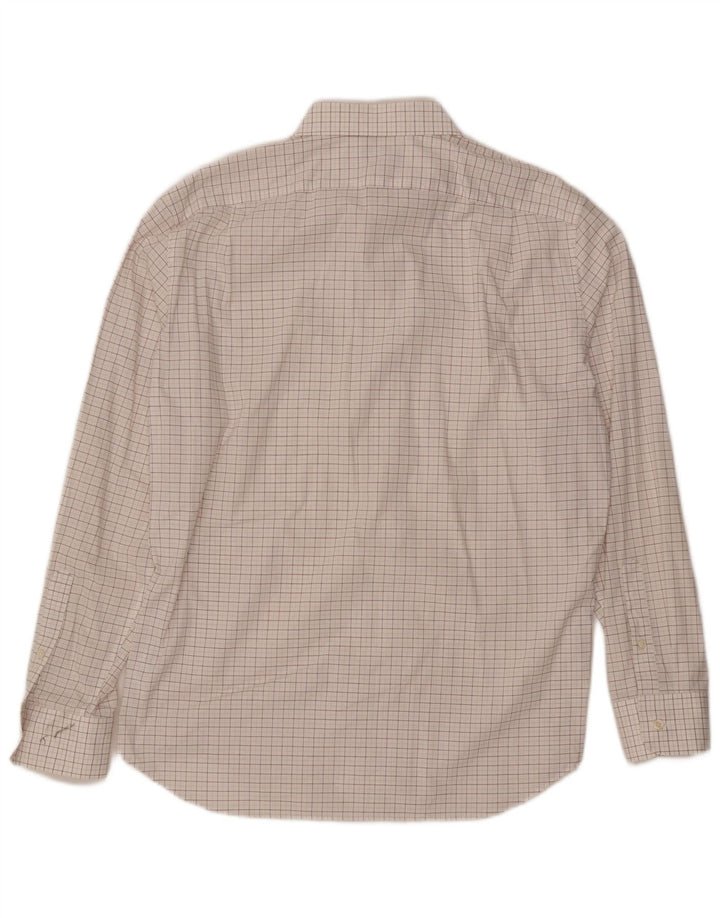 J. CREW Herre Slim Shirt Størrelse 17 1/2 XL Hvid ternet bomuld