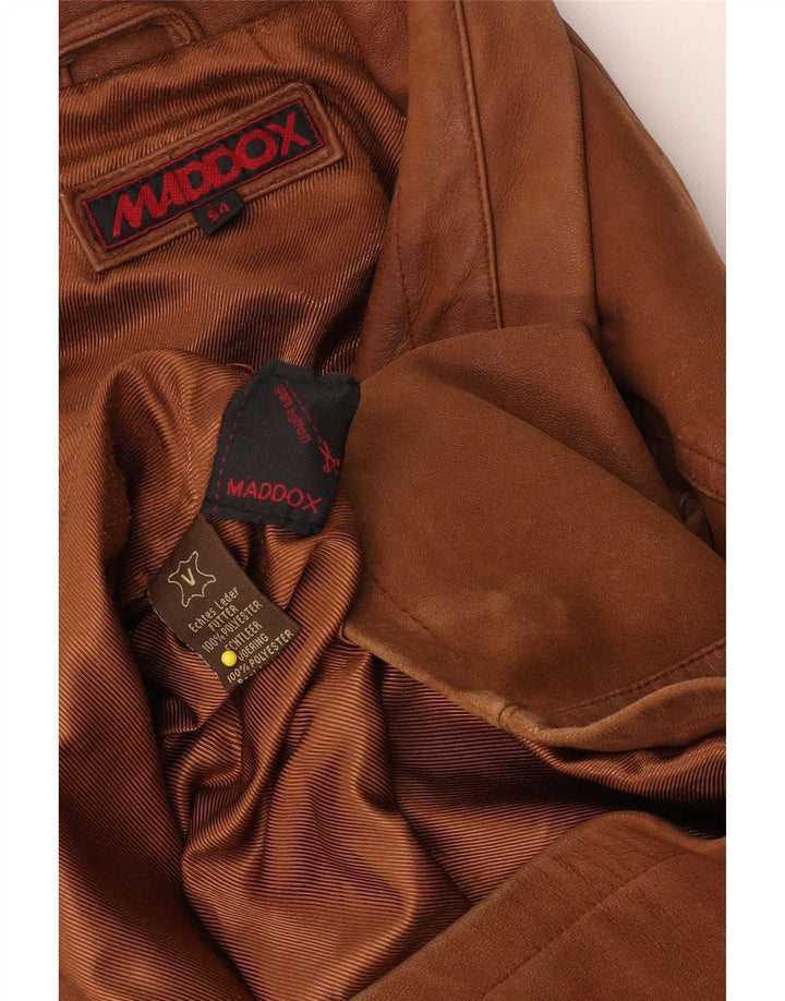Maddox Herre Læderjakke IT 54 2XL Brun