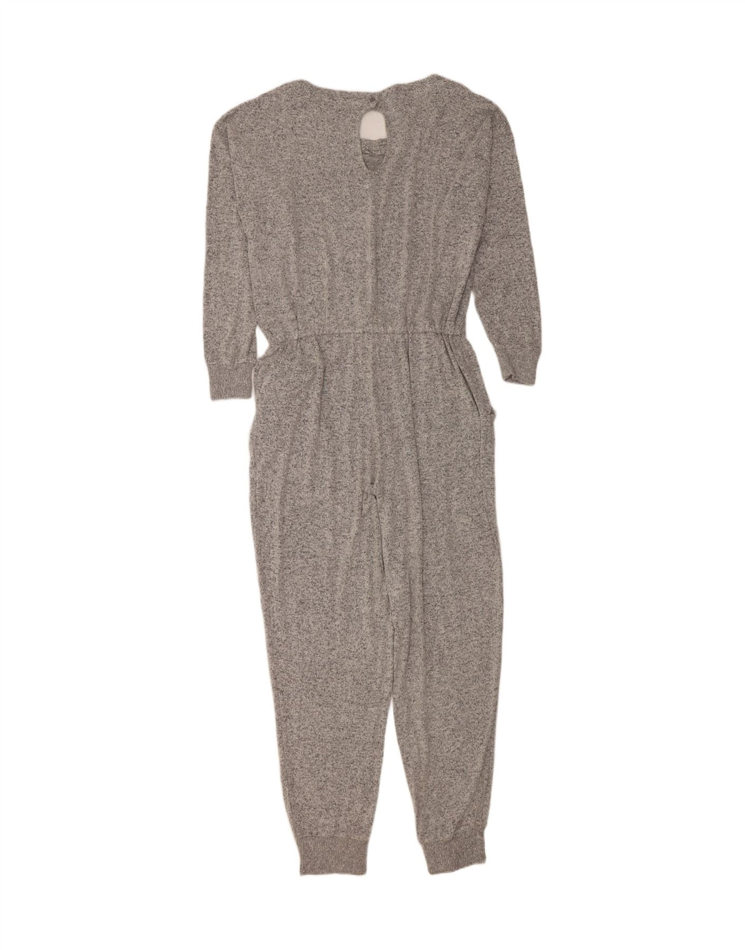 Fat Face Dame Oversized Jumpsuit UK 16 Large Grey Flecked Viscose