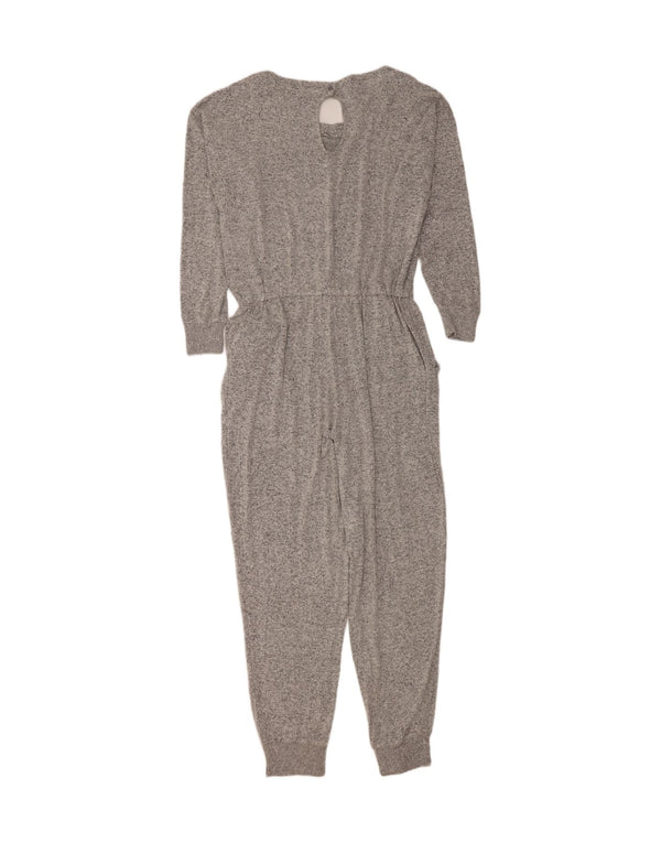 Fat Face Dame Oversized Jumpsuit UK 16 Large Grey Flecked Viscose