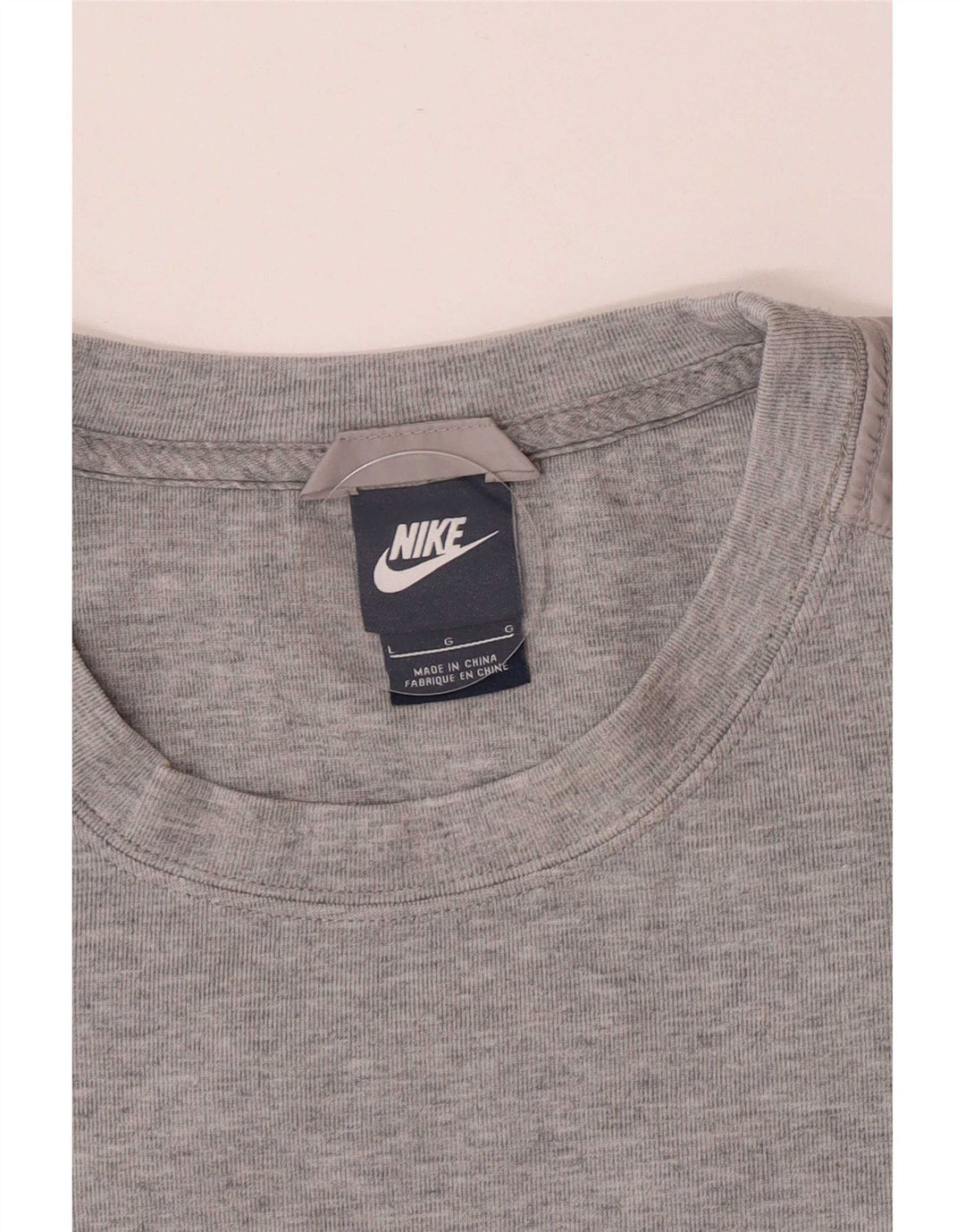 Nike Dame Sweatshirt Jumper UK 14 Large Grå Flecked