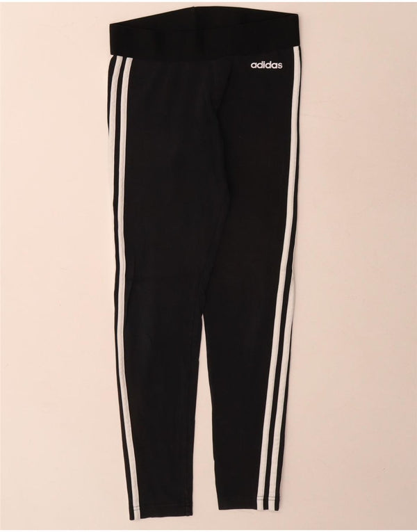 Adidas Dame Leggings UK 8/10 Small Black Bomuld