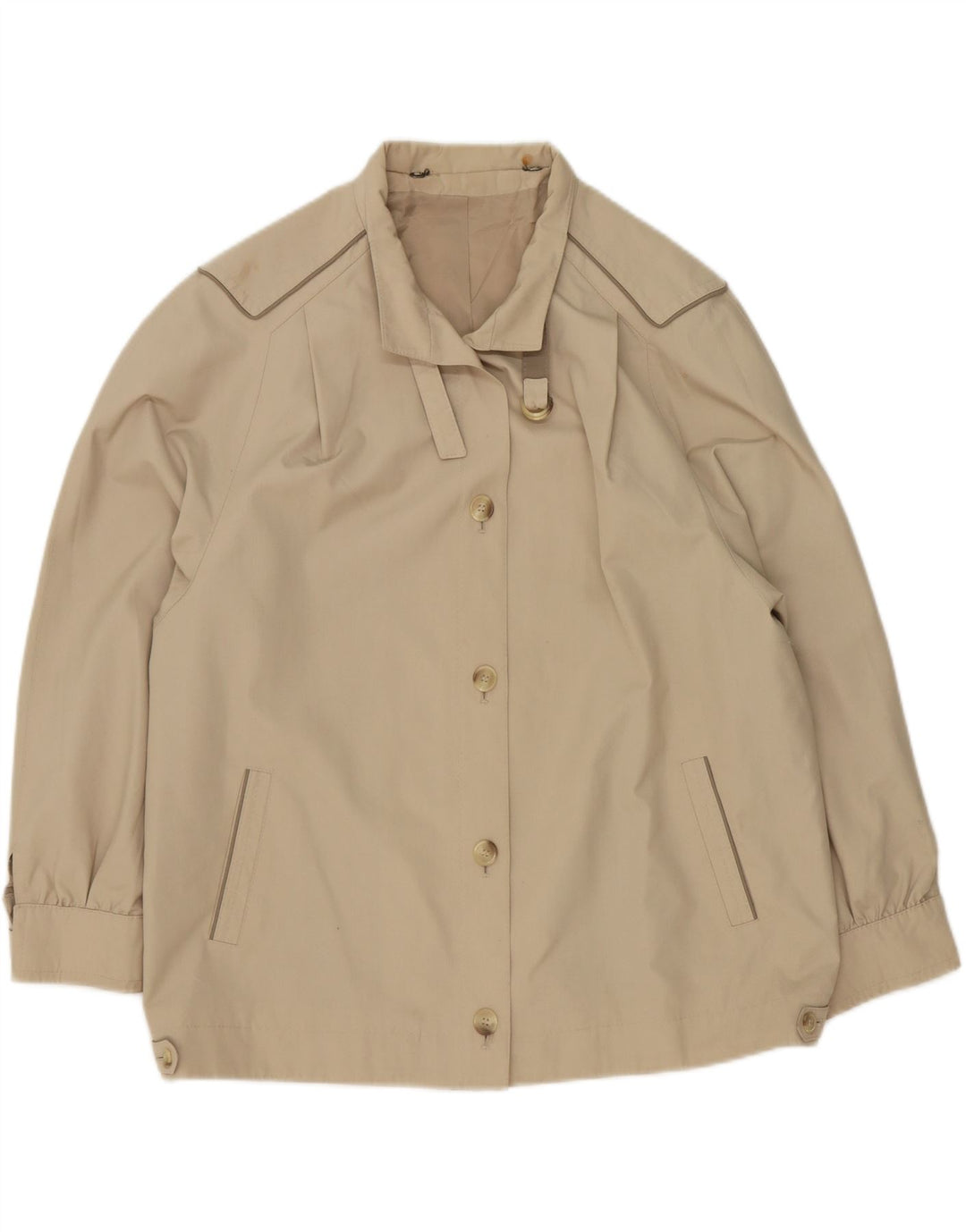 VINTAGE Womens Oversized Bomber Jacket UK 18 XL Beige