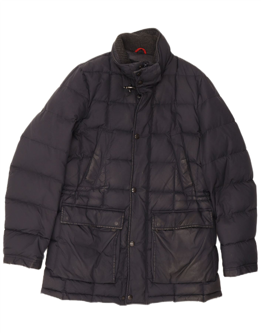 Fay Herre Polstret Frakke UK 42 XL Navy Blue Polyester