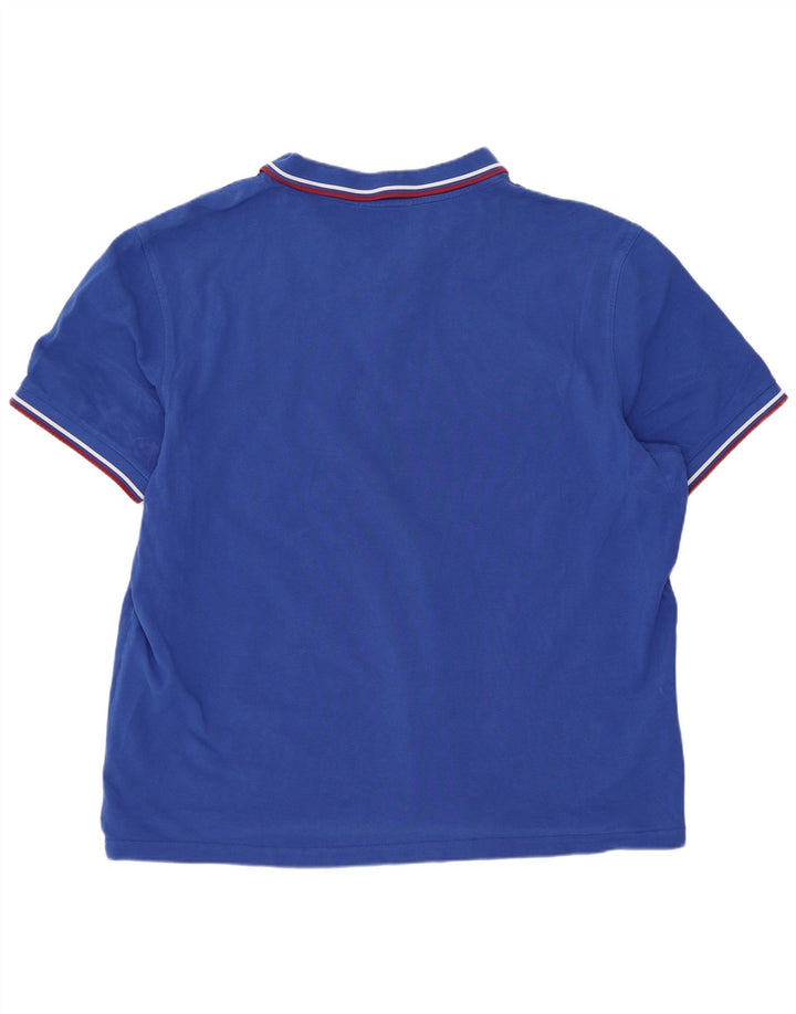 Fred Perry herre poloskjorte 3XL blå stribet bomuld