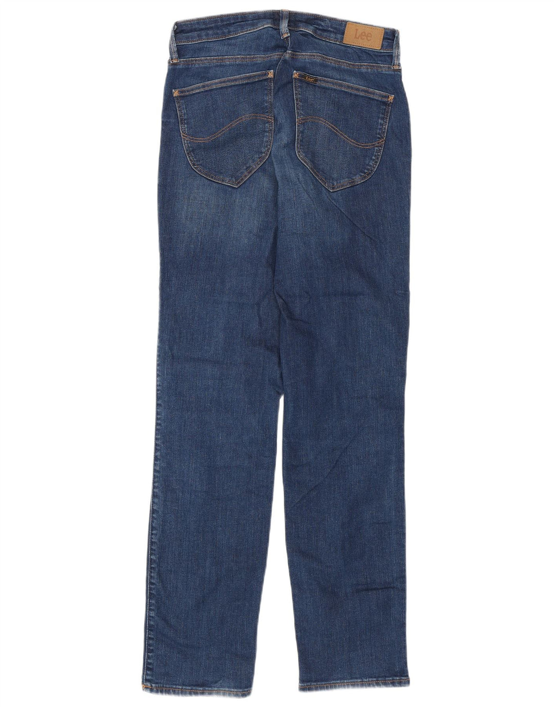 LEE Dame Marion Straight Jeans W30 L31 Blå Bomuld