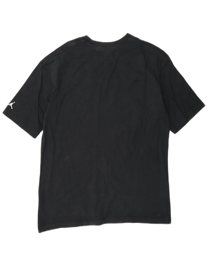 Jordan Herre Oversized grafisk T-shirt Top Lille sort bomuld