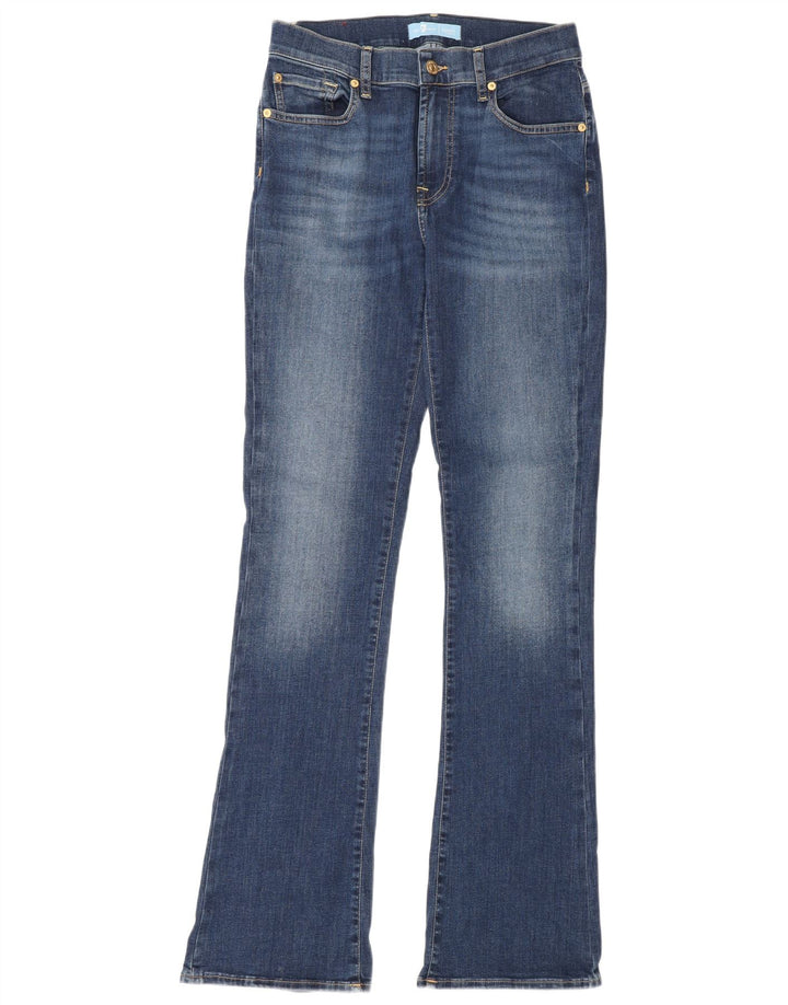 7 For All Mankind Dame Bootcut Jeans W28 L34 Blå Bomuld