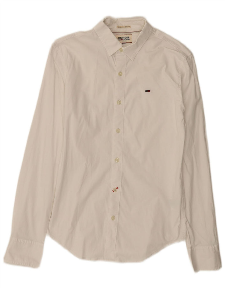Tommy Hilfiger Herreskjorte XS Hvid Bomuld