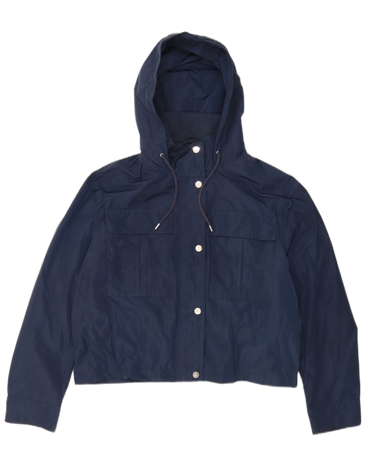 Marks & Spencer, hættebomberjakke til kvinder, UK 12 Medium Navy Blue