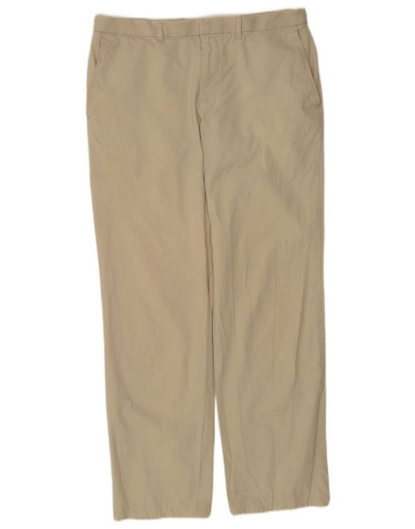 Marks & Spencer Herre Autograf Lige Chinobukser W34 L31 Beige Bomuld