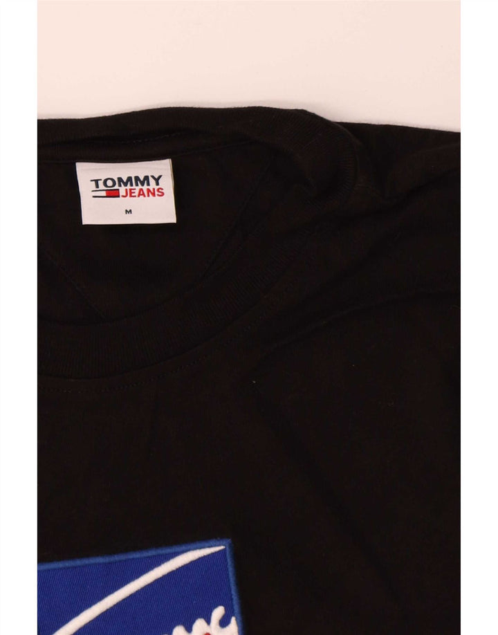 Tommy Hilfiger Herre Grafisk Top Langærmet Medium Sort Bomuld