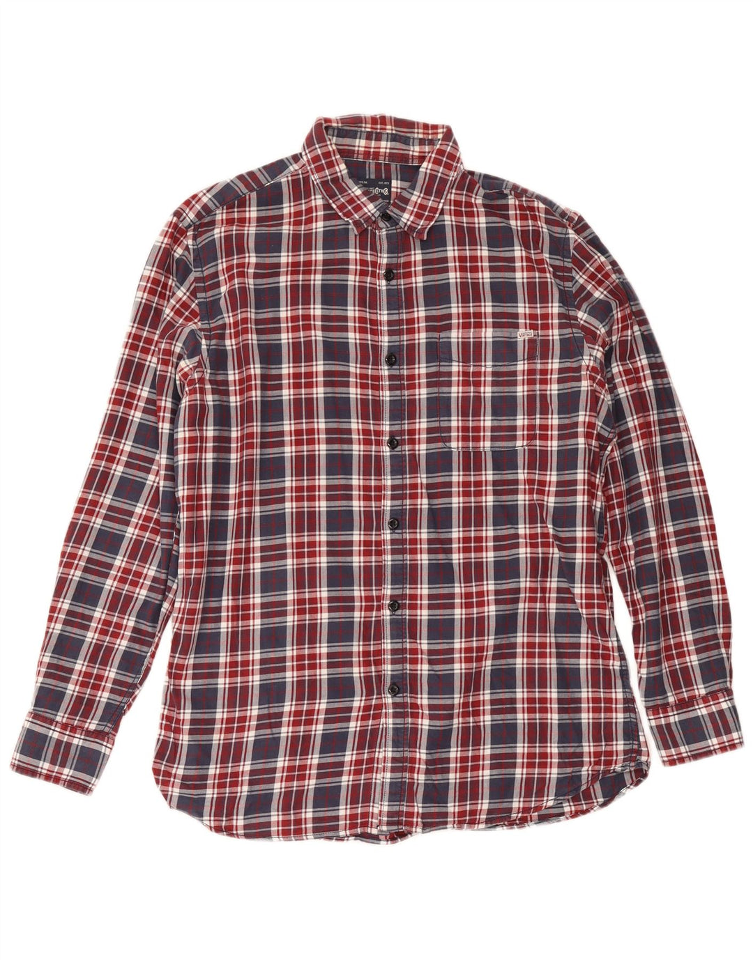 Jack & Jones herre flannelskjorte XL flerfarvet ternet bomuld