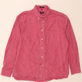 IZOD Mens Shirt Large Red Check Cotton 80s Vintage Izod and Second-Hand Izod from Messina Hembry 