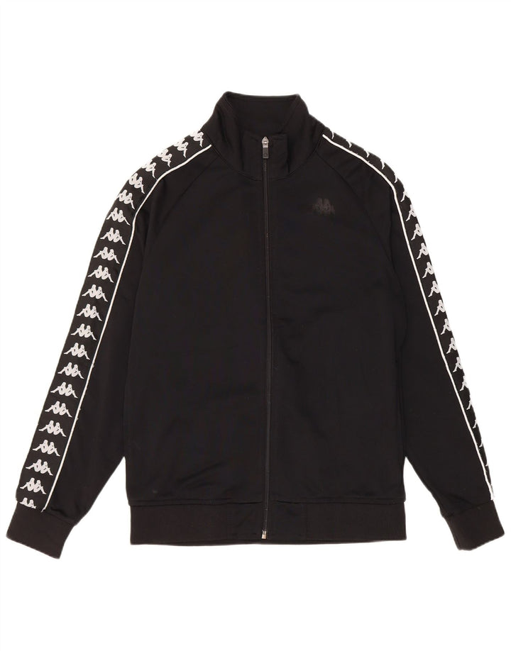 Kappa Herre grafisk træningsdragt Top jakke Lille sort polyester