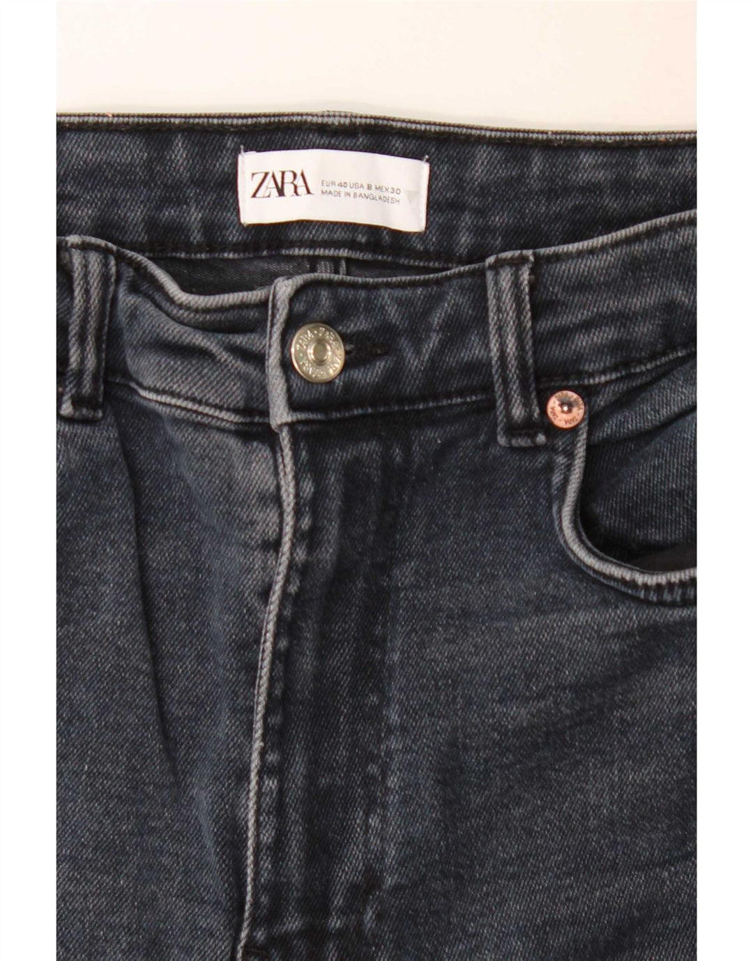 Zara Dame Skinny Jeans EU 40 Medium W30 L27 Sort